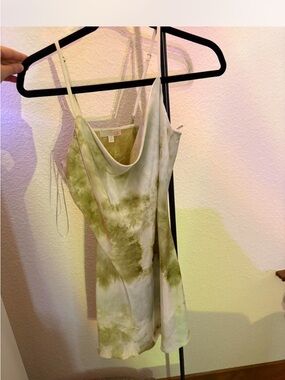 Tie-Dye Green Slip dress size medium brand